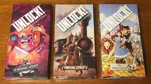 Escape adventures consists of the first 3 scenarios (the formula, squeek and sausage, and the island of doctor goorse) in this series of escape room games.each scenario has its own unique setting and plays independently from the others in the series. Unlock Adventure Series Game Reviews The Board Game Family