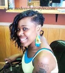 Shaved On One Side With Medium Length Waves On The Other Side Your Styling Options Would B Shaved Side Hairstyles Edgy Hair Short Hair Styles African American