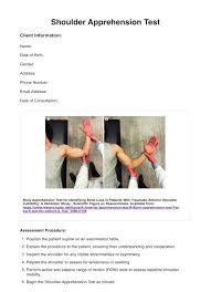 Image result for Shoulder Apprehension Test