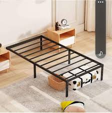 Kingshionspark 14 Inch Twin Bed Frame No Box Spring Needed,Metal Platform  Bed Frames Twin Size with Storage Space Under Frame,Easy Assembly,Twin  Platform Metal Bed Frame