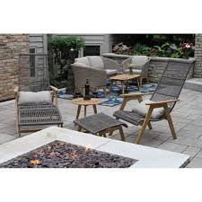 Largent Teak Patio Chair With Cushions And Ottoman In 2020 Patio Chairs Patio Wood Buffet