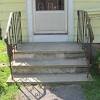 Our simple rail handrail kits make it easy to add railing to structures like a concrete wall or steps. 3