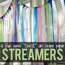 A New Twist On Crepe Paper Streamers Paper Streamers Crepe Paper Streamers Streamer Party Decorations