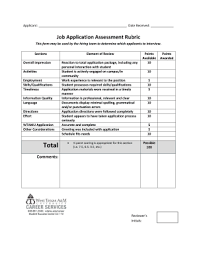 This rubric will make grading art products and project learning a snap. Application Rubric Fill Online Printable Fillable Blank Pdffiller