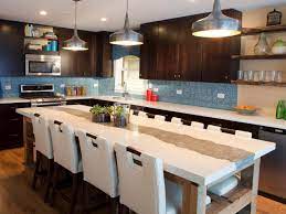 While it has no gathering space, this island offers plenty of work area and a cooking station. Large Kitchen Islands Hgtv
