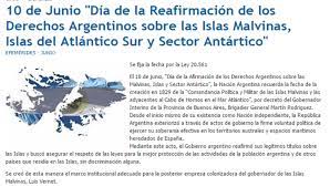 10 de junio de 1829 se nombra al primer gobernador político y militar de las islas malvinas, don luis vernet. 10 De Junio Dia De La Reafirmacion De Los Derechos Argentinos Sobre Las Islas Malvinas Islas Del Atlantico Sur Y Sector Antartico Atlantico Sur Islas 10 De