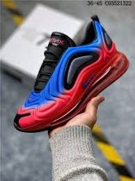 Nike Air Max 720 Blue Red Black Unisex Running Shoes In 2020 Nike Air Max Nike Running Shoes Women Cute Nike Shoes