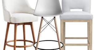 Selling my sleek modern faux leather swivel adjustable bar stool. White Bar Stools With Backs 12 Stylish Options Hey Djangles