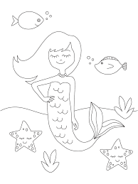 Mermaid princess coloring page illustrations & vectors. Free Printable Mermaid Coloring Pages Parents