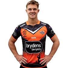 Fun off and on the fairways! Wests Tigers Roarstore Wests Tigers 2021 Mens Commemorative Jersey