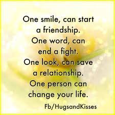 One Smile Positive Quotes Life Quotes Image Quotes