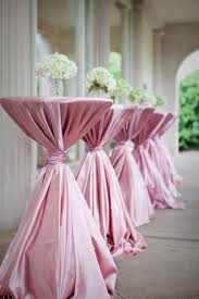 The appearance of your styled cocktail tables will vary, depending on the material of your table linen. Linens Baltimore S Best Events
