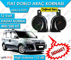 fiat doblo arac kornasi 12v dadat korna 400 500 hz 112 db high volume 2 adet fiat araca ozel kornalar