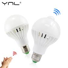 Ynl Pir Motion Sensor Led Lampa E27 220 V Zarowka Led 3 W 5 W 7 W 9 W 12 W Bialy Auto Inteligentny Pir Podczerwieni Cial Light Bulb Led Light Bulb Light Sensor