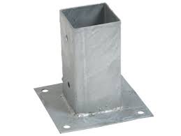 Bois brut process de traitement : Practo Garden Pied De Poteau 7x7 Cm Hubo