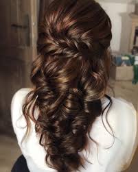 Leave the lower hair part flowing at your back. 71 Perfect Half Up Half Down Wedding Hairstyles Wedding Forward