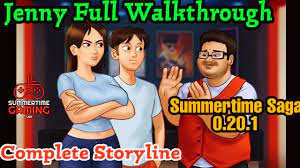 Jenny Full Walkthrough | Summertime Saga 0.20.1 | Jenny's complete  Storyline - YouTube