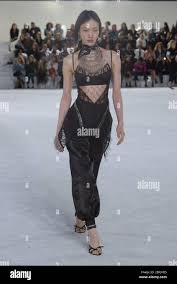 Kim Go-eun sora choi walks on the runway during the alexander wang fashion  show during spring summer 2019-collection 1, held in new york, ny on june  3, 2018. (photo by jonas gustavssonsipa