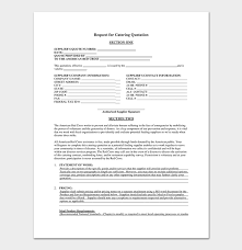 This is an example only and does not necessarily reflect current market pricing etc. Catering Quotation Template 15 Samples Formats