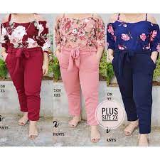 Plus Size Candy Pants Shopee Philippines