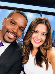 Super proud of of my co-anchor Marcus Washington who's singing the  #NationalAnthem at the #BattleofTheBay game at Oakland A's ⚾️ tonight!!  Knock those notes out of the park buddy !!! 🎤