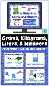 Metric Grams Kilograms Liters And Milliliters Powerpoint Lesson And Activities Measurement Lessons Elementary Math Games Measurement Word Problems