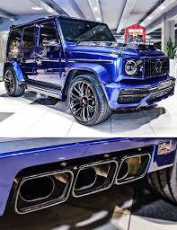Blue Mercedes Amg G63 M Benz Mercedes Jeep G Wagon