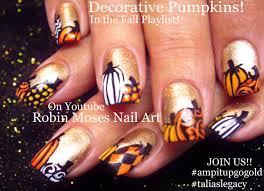15 super cool fall nail designs to rock now. Nail Art By Robin Moses Nail Art Cute Fall Pumpkins Fall Nails Fall Nail Art Fall Design Fall Ideas