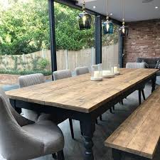 Like our previous farmhouse dining table, this table is also rustic and charming, and it comes with a bench! Pin On Table