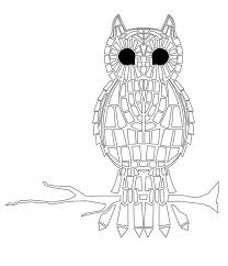 There are tons of great resources for free printable color pages online. Owl Mosaic Coloring Page Free Printable Coloring Pages For Kids