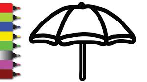 Rain is a wonderful thing, but sometimes we don't want to get wet. Beach Umbrellas Coloring And Drawing For Kids Toddlers Painting Coloring Pages By Maib Toy Art Youtube