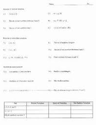 Interval Notation Worksheet With Answers Awesome Interval Roster And Set Builder Notations Worksheet 6 In 2020 Notations Trigonometry Worksheets Worksheets