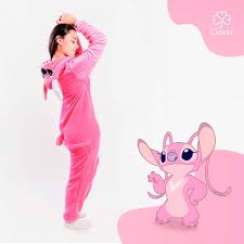 Pijama de Stitch Rosa (Angela) - Pijamas Clover