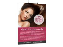 Poster of high fashion model make up collage. Beauty Poster Templates Mycreativeshop