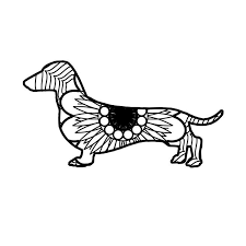 Download Dachshund Mandala Animal Svg Pdf Mandala Svg Collection Mandala Svg Dog Coloring Page Mandala