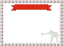 Baseball Award Certificate Border Free Printable Page Borders Printable Border Free Printables Sports Theme