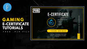 Selain event, kamu juga bisa beli beragam food & voucher yang dapat digunakan untuk aneka gerai makanan hingga outlet pakaian favoritmu. How To Make E Certificate For Pubg Mobile Turnament Sertifikat Gaming Certificate Pixellab Youtube
