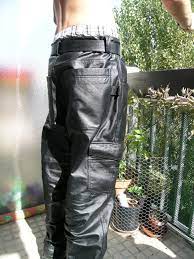 leather cargo pants lederhose herren lederjeans motorrad manner