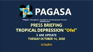 Jun 02, 2021 · pagasa advised affected residents to prepare for possible flash floods or landslides. Press Briefing Tropical Depression Ofelph 5am October 14 2020 Youtube