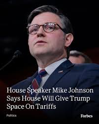 House Speaker Mike Johnson said the House would give President Donald Trump  space to try to fix the economy, despite frustration around tariffs growing  among other Republicans. (Photo: Anna Moneymaker via Getty