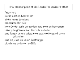 * received here is used in its older sense to mean generally accepted. Ipa Transcription Of The Lord S Prayer Our Father