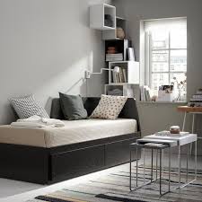 flekke black brown day bed with 2 drawers 80x200 cm ikea day bed frame ikea daybed