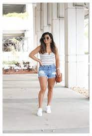 16 bodysuits to pair with denim shorts bodysuit outfit casual summer miami blogger krista perez shares 16 bo body suit outfits short outfits summer outfits