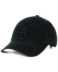 47 Brand Los Angeles Dodgers Black On Black Clean Up Cap Black In 2021 La Baseball Cap La Dodgers Hat 47 Brand