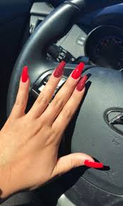 12 Super Cute Diy Valentine S Day Nail Designs Ecemella Red Acrylic Nails Red Nails Gel Nails