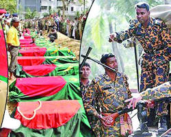Image of Pilkhana massacre victims' families press conference
