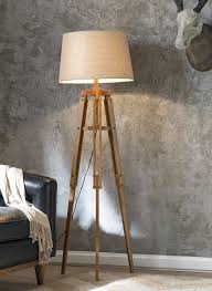 Its soft shaded glow creates a calming effect and gives a warm amber glow. Wood Tripod Floor Lamp With Burlap Shade Antique Farmhouse