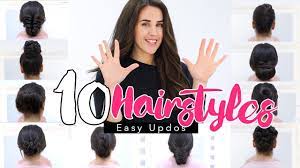 10 Easy Hairstyles For A Special Occasion Youtube Easy Hairstyles Easy Updo Hairstyles Hair Styles