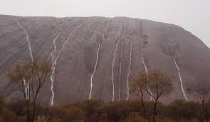 Uluru, also known as ayers rock, is located in the geographic center of australia, in the southwestern part of the northern territory. The Uluru Waterfalls A Rare Wonder Of Nature Unusual Places