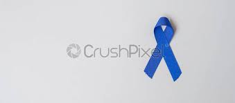 Since robert's dad got colorectal cancer at age 45, when robert went for his annual checkup, he asked his own doctor about getting screened. March Colorectal Cancer Awareness Month Dark Blue Color Ribbon For Stock Photo Crushpixel